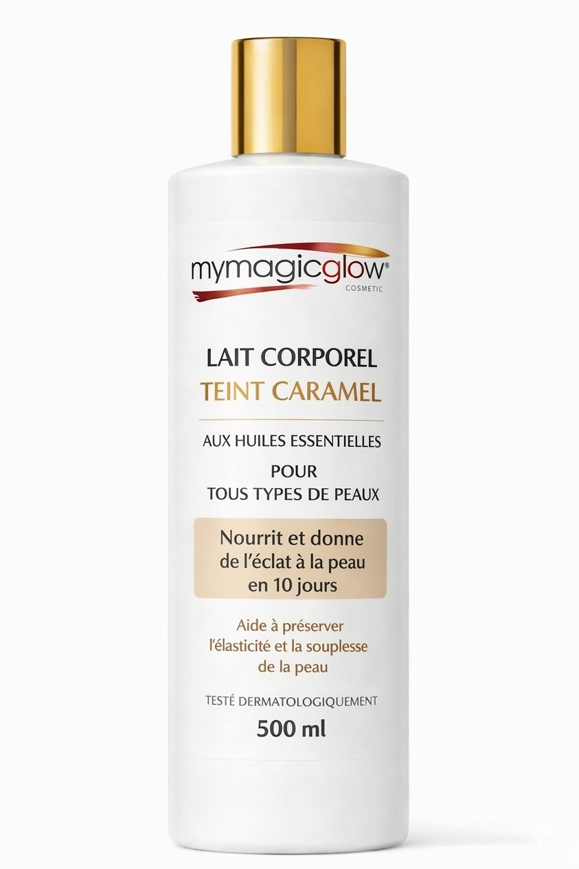 Lait Corporel Teint Caramel – Spécial Peaux Métisses & Ébènes