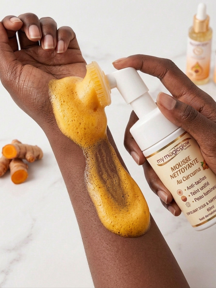 Mousse Nettoyante Éclat Suprême Curcuma & Acide Kojique