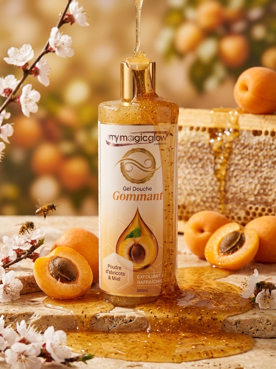 Gel Douche Gommant Abricot & Miel - Éclat & Douceur Infinie