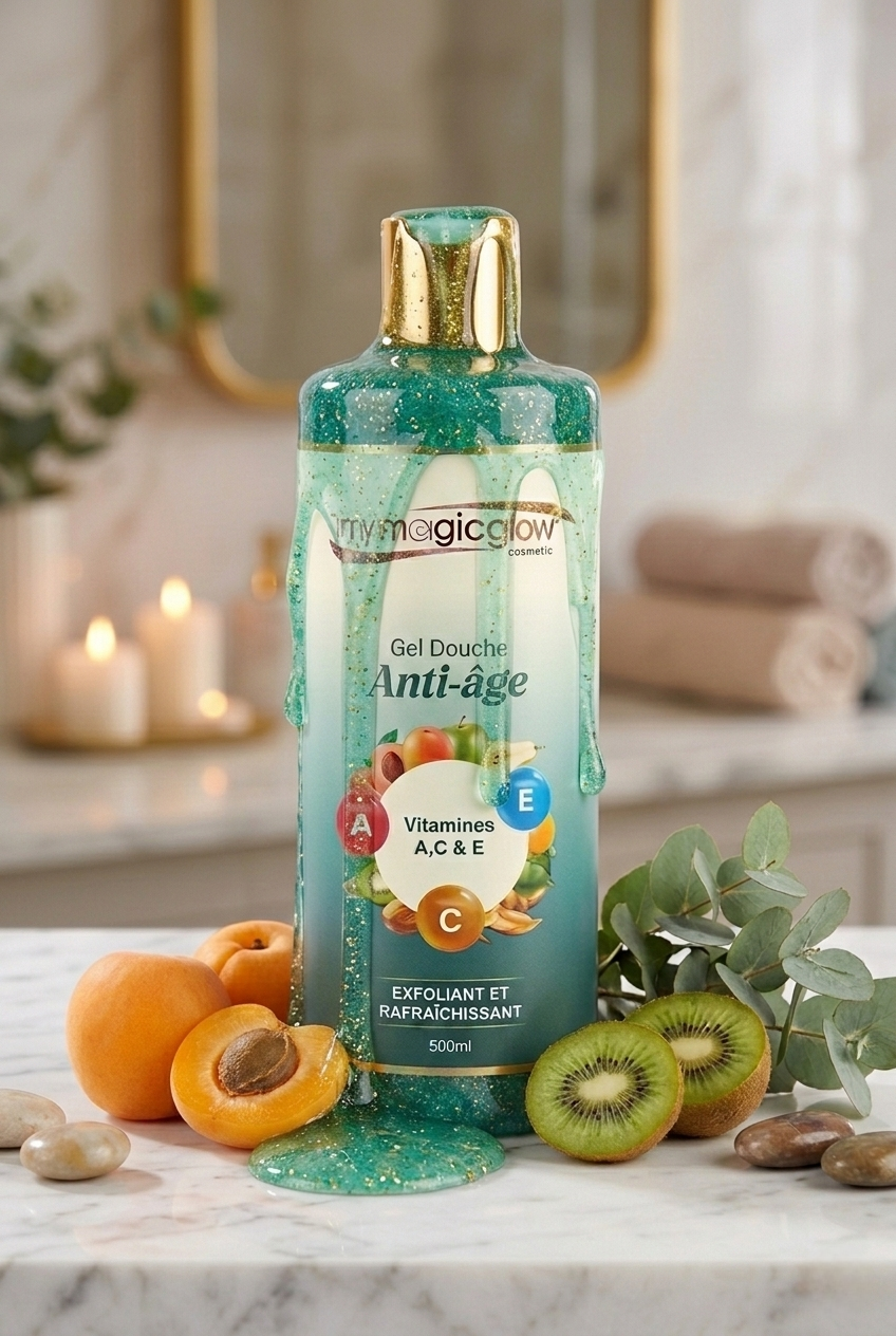 Gel Douche Anti-Âge "Vitamine Glow" A, C & E