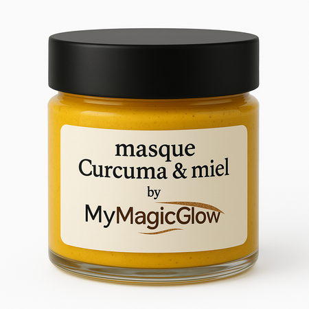 Masque Anti-Imperfections Curcuma & Miel - Dites Adieu aux Taches Noires Tenaces
